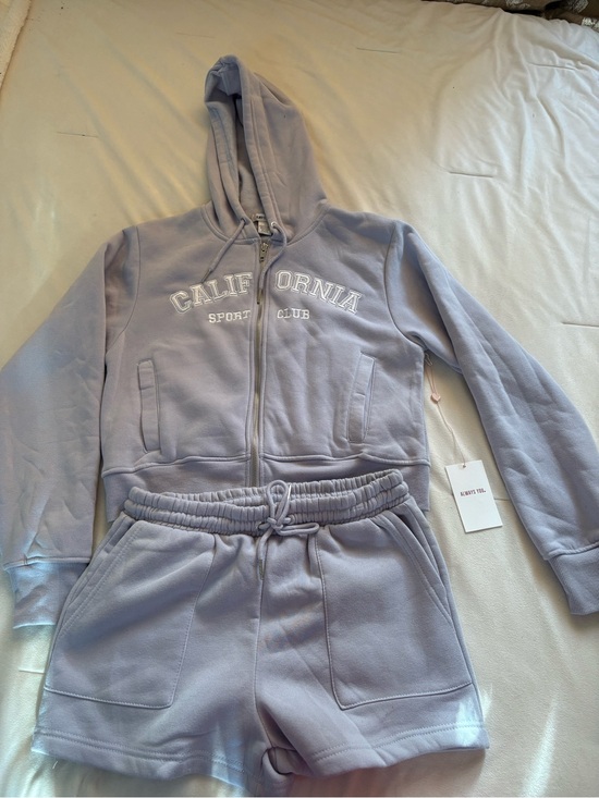 Always Other - Always Lavender Zip Hoodie with Drawcord